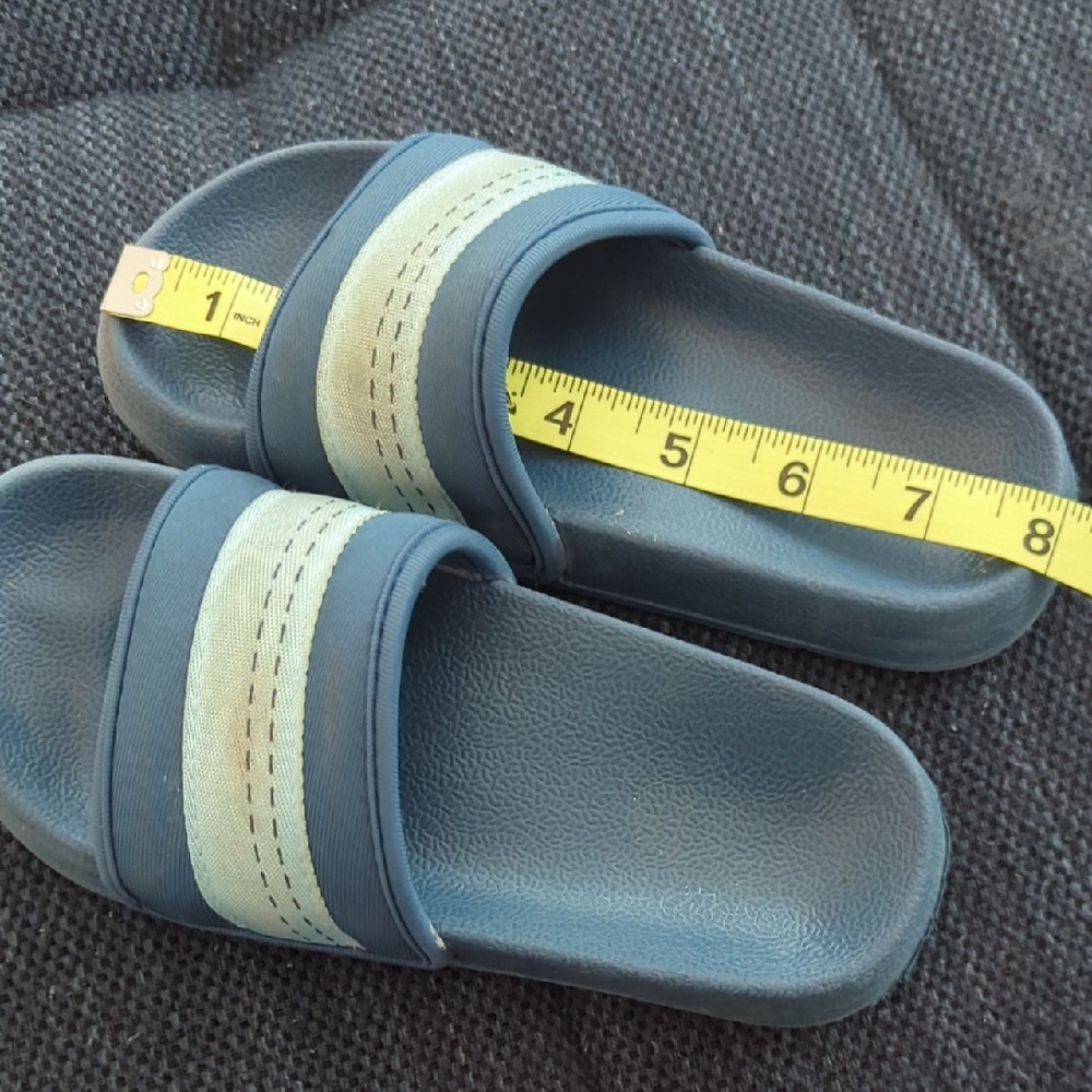 Kids Blue Slide Sandals